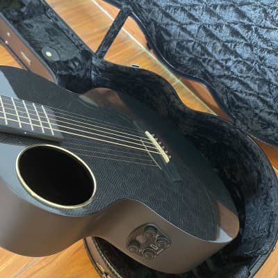 Enya Carbon Fiber Acoustic Electric Guitar X4 Pro Mini with Hard Case image 10