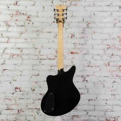 D'Angelico Premier Bedford SH Electric Guitar, Black Flake x3704 image 8