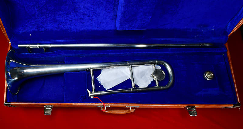 Lark M4028 1980's Silver Tenor Trombone