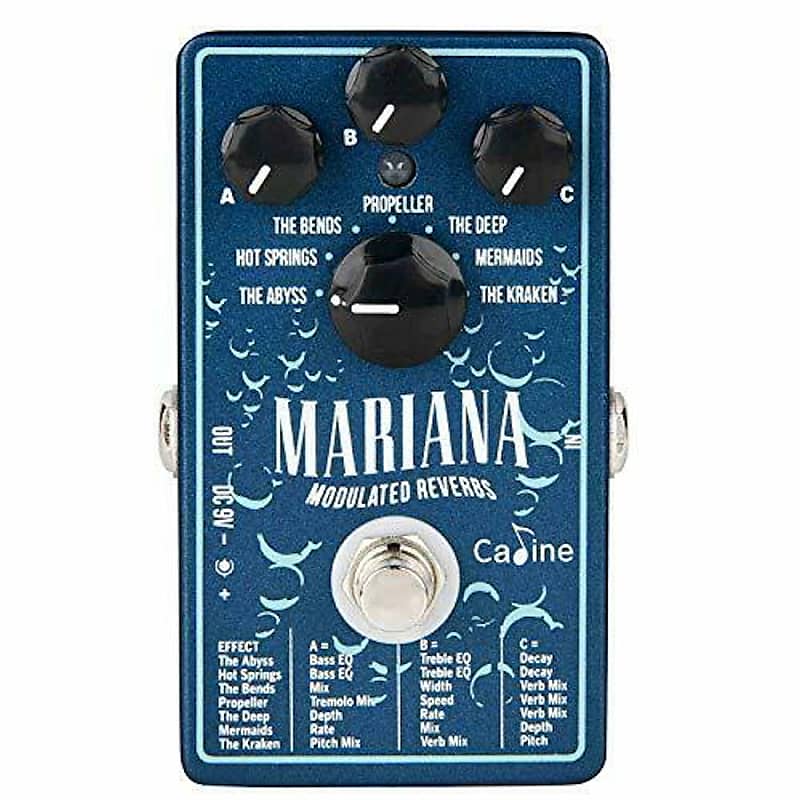 Caline CP-507 "MARIANA" Reverb Modulation Multi Effect Guitar Pedal image 1