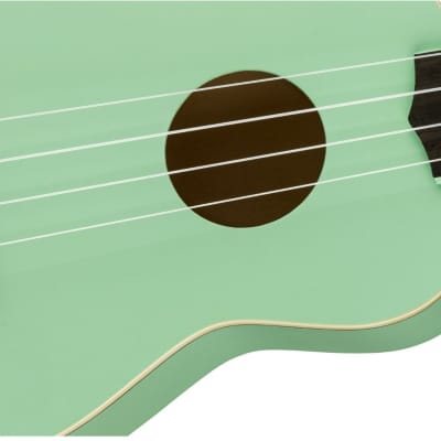 Fender Venice Soprano Uke Walnut Fingerboard Surf Green image 5