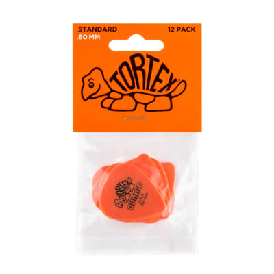 Dunlop Tortex Standard Picks (12-Pack), Orange, .60mm image 1