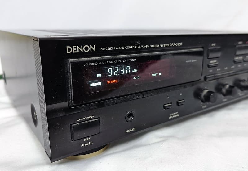 Denon DRA-345R Precision Audio Component AM/FM Stereo Receiver *Tested* outlets