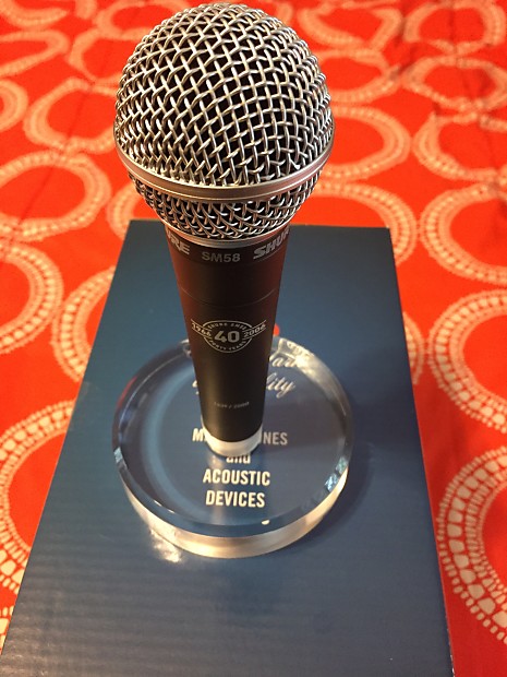 Shure SM58 40th Anniversary Microphone Black | Reverb