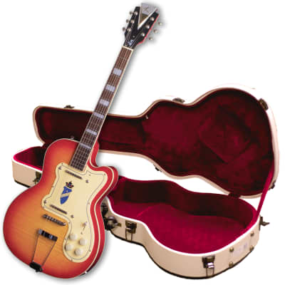 Kay Reissue Barely Used -Jimmy Reed Thin Twin Electric Guitar FREE $200 Case K161VCS-Cherry Sunburst image 1