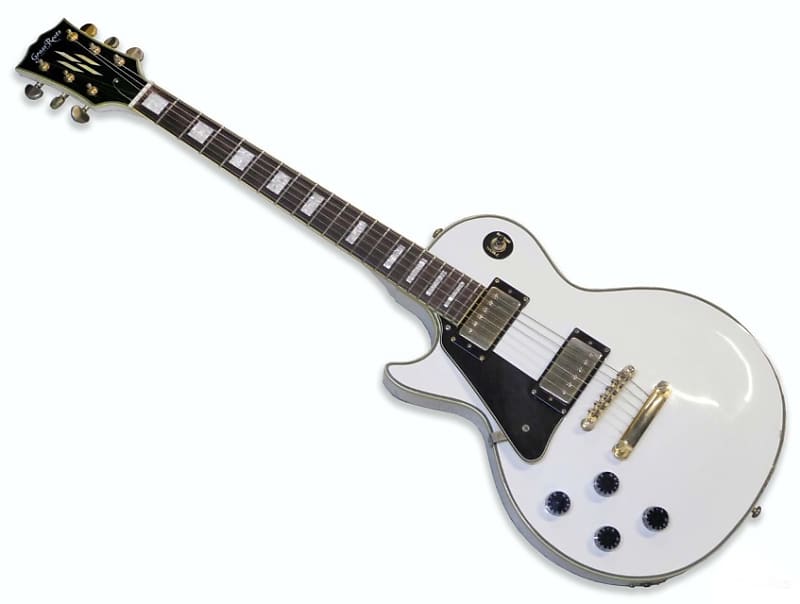 【美品】韓国製 ESP Grass Roots Les Paul Custom Grass Roots By ESP Les Paul Custom Type White Electric