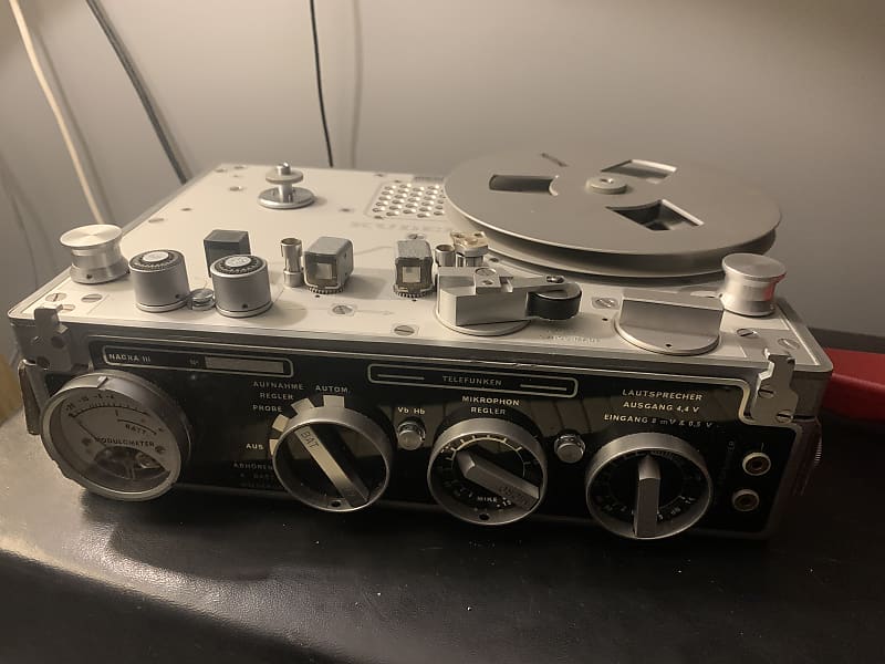 Nagra Telefunken III 1967 Metal/grey Reel to Reel tape recorder