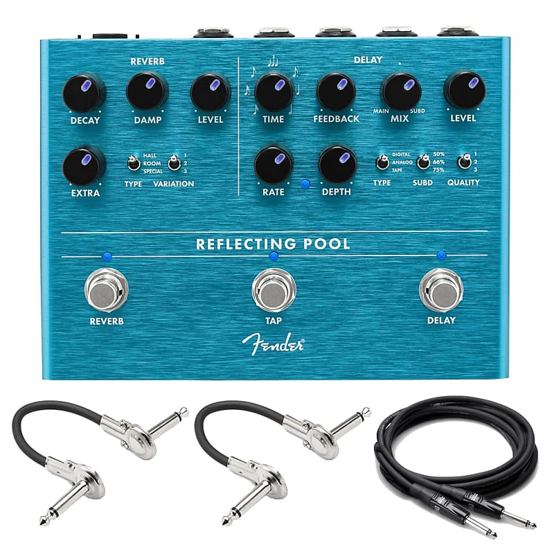 New Fender Reflecting Pool Delay & Reverb Guitar Effects Pedal 