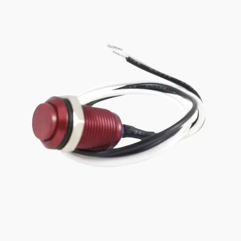 10mm Momentary Push Button Kill Switch For Guitar, Red Button Reverb