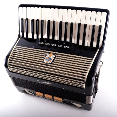 Rare Vintage German Made Top Piano Accordion Weltmeister Gigantilli I 80 bass, 8 sw. from the golden era + Hard Case and Shoulder Straps - Top Promotional Price image 4