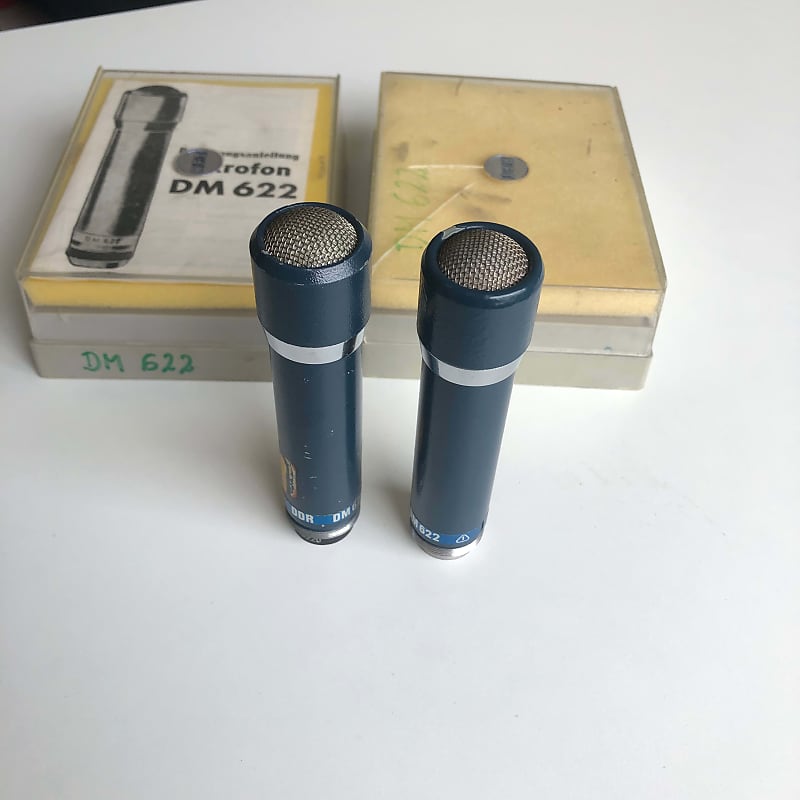 2x RFT Neumann Gefell DM 622 East German Vintage Microphones Reverb