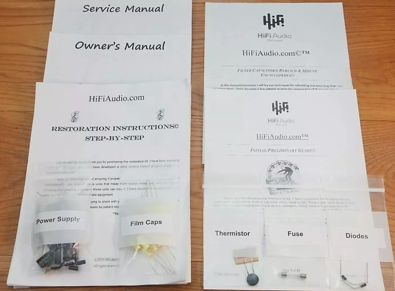 EICO HF-14 restoration kit filter capacitor repair rebuild fix  			