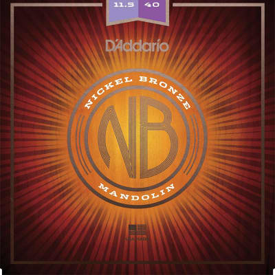 D'Addario NBM1038 Nickel Bronze Mandolin Strings - Light (10-38)