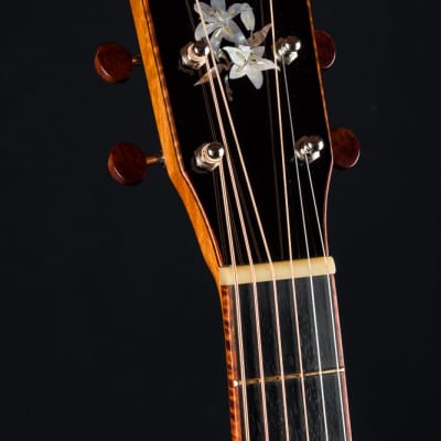 Ressler Parlor 12-Fret Flame Mahogany and Bearclaw Sitka Spruce NEW image 11