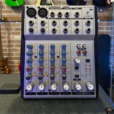 Behringer Eurorack UB802 8-Input 2-Bus Mixer | Reverb