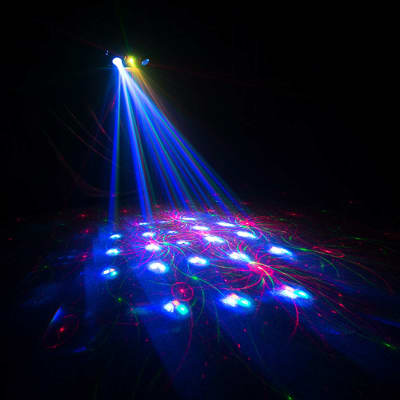 Chauvet DJ Swarm 4 FX Quad-Color (RGBA) Dual Moonflower, Strobe, and Laser LED image 3