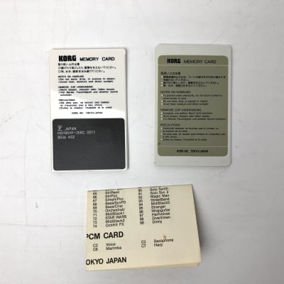 Korg MPC-01 & MSC-01 PCM Card & Memory Card for M1 / M1R / T3 / | Reverb  Canada