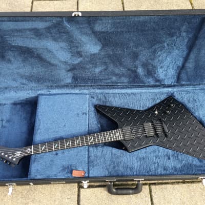 Black Diamond Custom Shop Xpro Diamond plate (het styled) guitar w/case Hand Built image 1