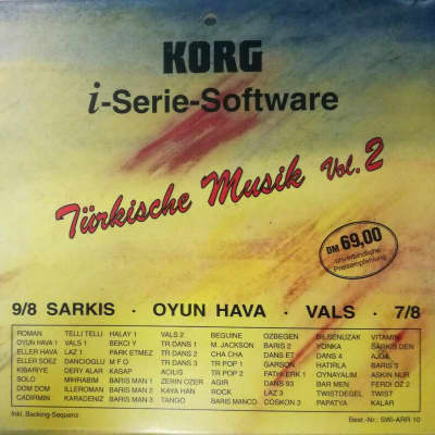 KORG i-Serie SOFTWARE Diskette/Disc/Card TÜRKISCHE Musik Vol. 2, Styles, Arrangements, Sounds, Songs