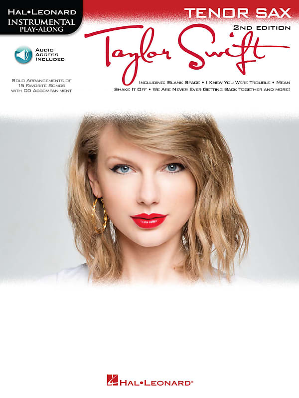 Taylor Swift Instrumental Playalong  - Tenor Saxophone Book with Online Audio Access image 1