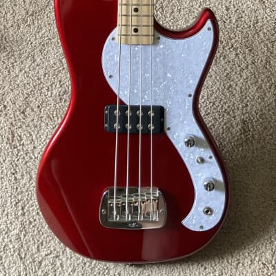 G&L Tribute Series Fallout Bass Candy Apple Red Maple Fretboard for sale