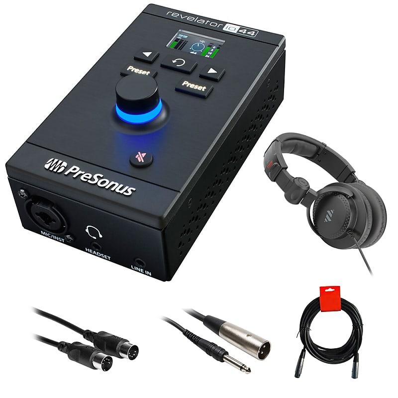 PreSonus Revelator io44 Audio Interface w/ Headphones, and Audio