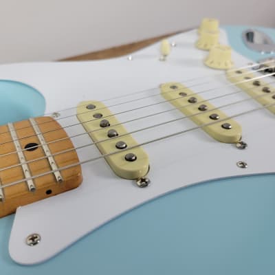 2021 Fender Vintera '50s Stratocaster Modified - Daphne Blue image 10