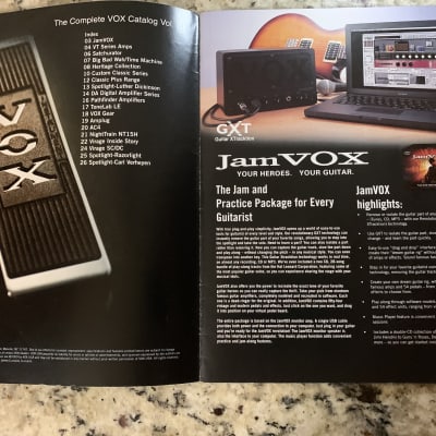 Vox Catalog 2009 Wah Jam VT Amp Heritage AC 30 Pedals AC15 Custom Classic image 2