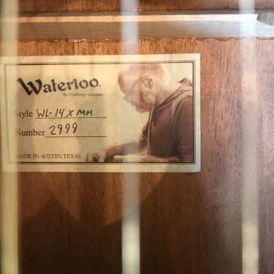 2018 Waterloo WL-14 MH Acoustic (Mahogany - By Collings) Natural finish image 6