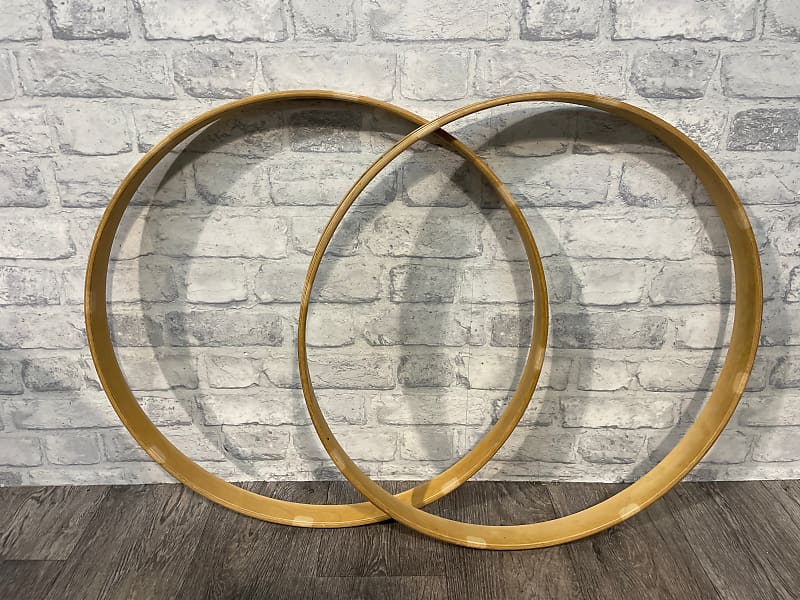 Mapex Birch Bass Drum 22” Wooden Hoops Rims Hardware Tension Reverb