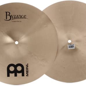 Meinl Cymbals Byzance Traditional Medium Hi-hat Cymbals - 14 inch image 10