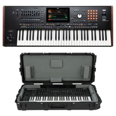 Korg PA5X61 61-Key Professional Keyboard / Arranger With Color Touch Screen + SKB 3i-4217-TKBD