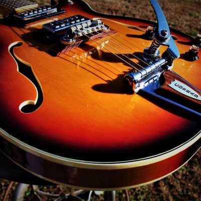 Conrad 40080 Barney Kessel 1973 Sunburst.  Made in Japan. Incredible. Rare. Excellent  Kasuga Guitar image 11