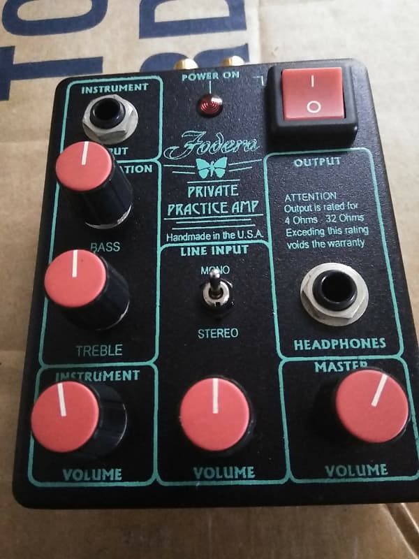 ギター Fodera Private Practice Amp 人気ブラドン Fodera Private Reverb | Amp Practice ギター