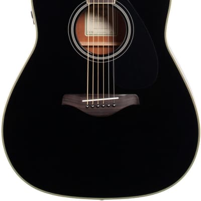 USED Yamaha - FG-TA - TransAcoustic Dreadnought Acoustic-Electric Guitar - Black for sale
