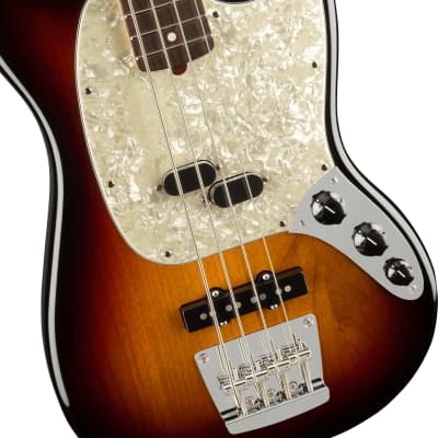 Fender American Performer Mustang Bass 3-Color Sunburst image 4