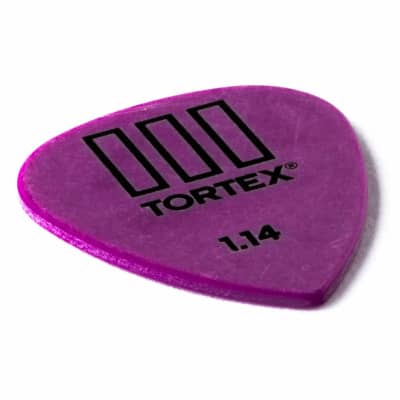 Dunlop 462P1.14 Tortex TIII 1.14mm Guitar Picks, Purple, 12 Pack image 3