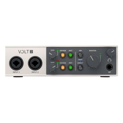Universal Audio Volt 2 USB Audio Interface Studio Pack for Music Production, Livestream, and Podcast on Mac, Pc, IPad, and IPhone with Audio and Music Software Suite image 2