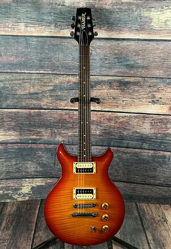 Used Hamer 1993 USA GATS-SO Studio Double Cutaway Electric | Reverb