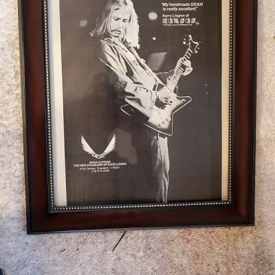 1979 Dean Guitars Promotional Ad Framed Kerry Livgren Kansas Original for sale