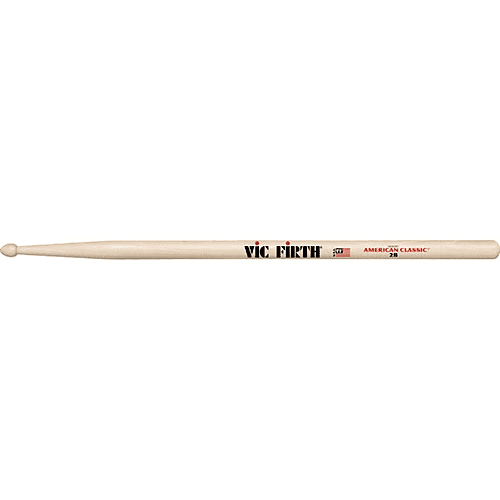 Vic Firth 2B Hickory Drumsticks - Wood tip image 1