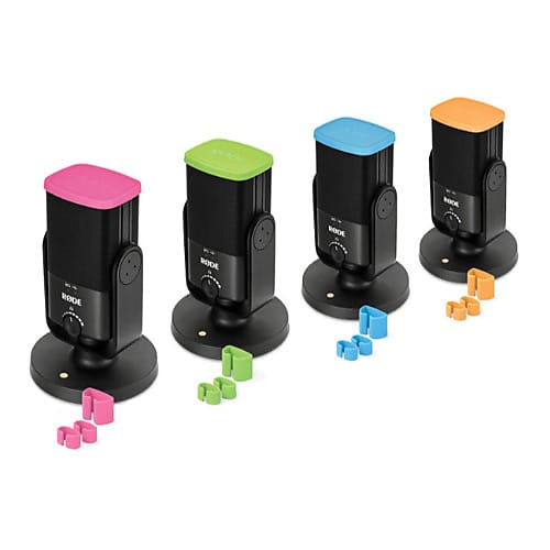 Rode Colors Color-Coded Caps and Cable Clips for NT-USB Mini (4-Pack) image 1