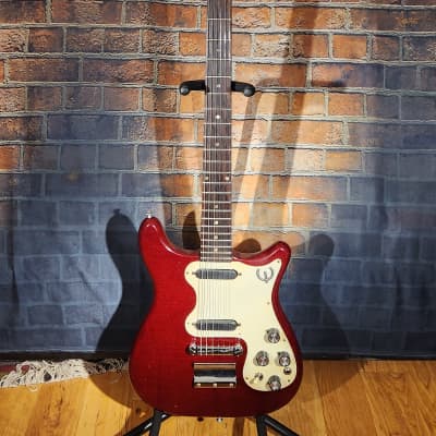Vintage 1967 Epiphone Olympic Double Cherry w/ OHSC & Original Parts image 3