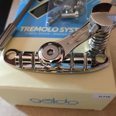 Goldo Duesenberg Les Trem TLT1N Stop Tailpiece tremolo nickel | Reverb