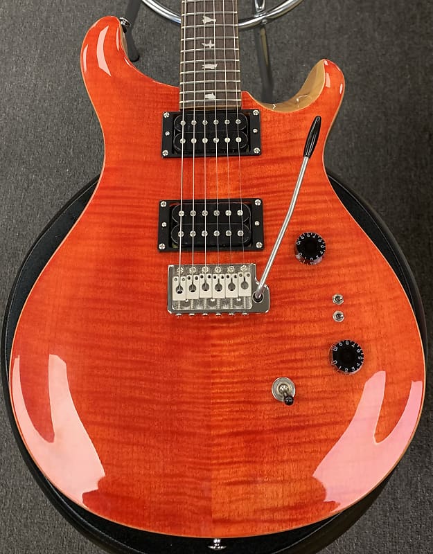 【美品】PRS SE Custom24-8 PRS SE Custom 24-08 Quilt Top Charcoal Cherry Burst Electric