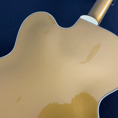 Video! Unreleased 1993 Gibson R+D Chet Atkins Country Gentleman 100th Anniversary 1994 - All Gold w/ Diamond Headstock + Block Inlays image 16