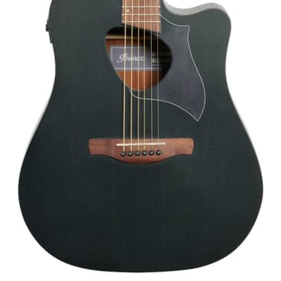 Ibanez Altstar ALT20 Acoustic Electric Guitar Weathered Black | Reverb