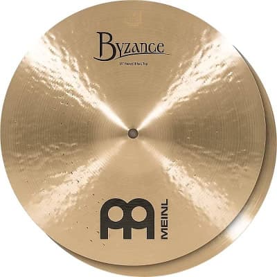 Meinl Traditional B14HH 14" Heavy Hihat, pair  (w/ Video Demo) image 1