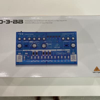 Behringer TD-3-BB Analog Bass Line Synthesizer 2019 - Present - Transparent Blue