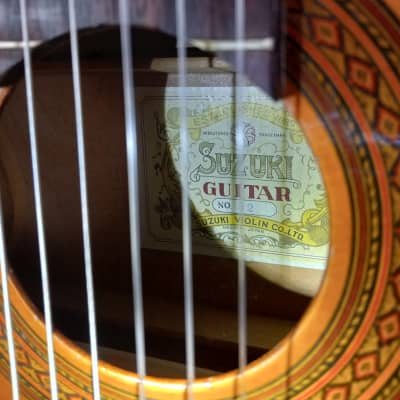 Vintage Suzuki No. 32 Classical Guitar Made in Japan 1970s